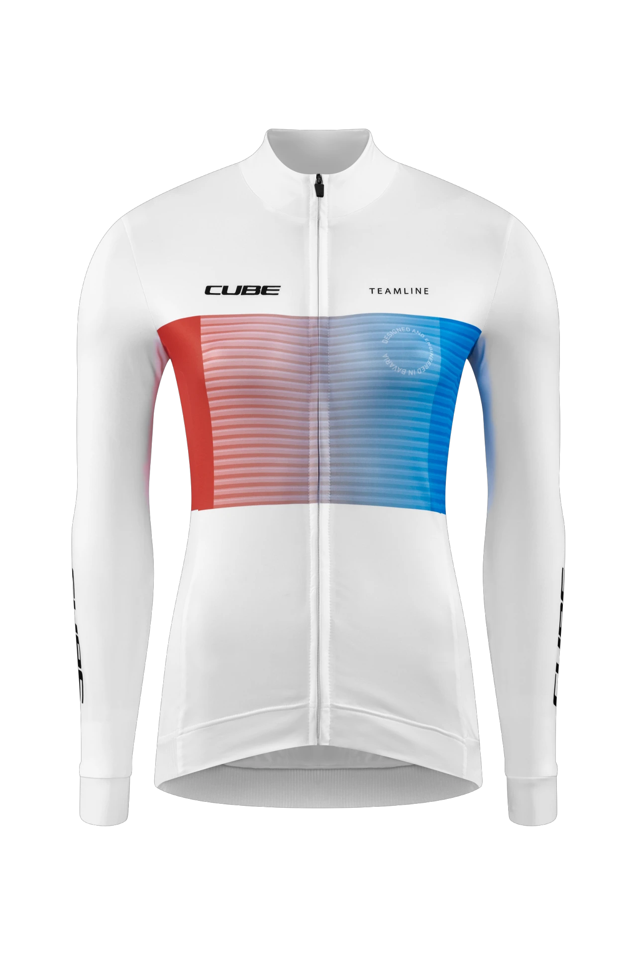 1. TRICOU CUBE TEAMLINE WS L/S WHITE/BLUE/RED S