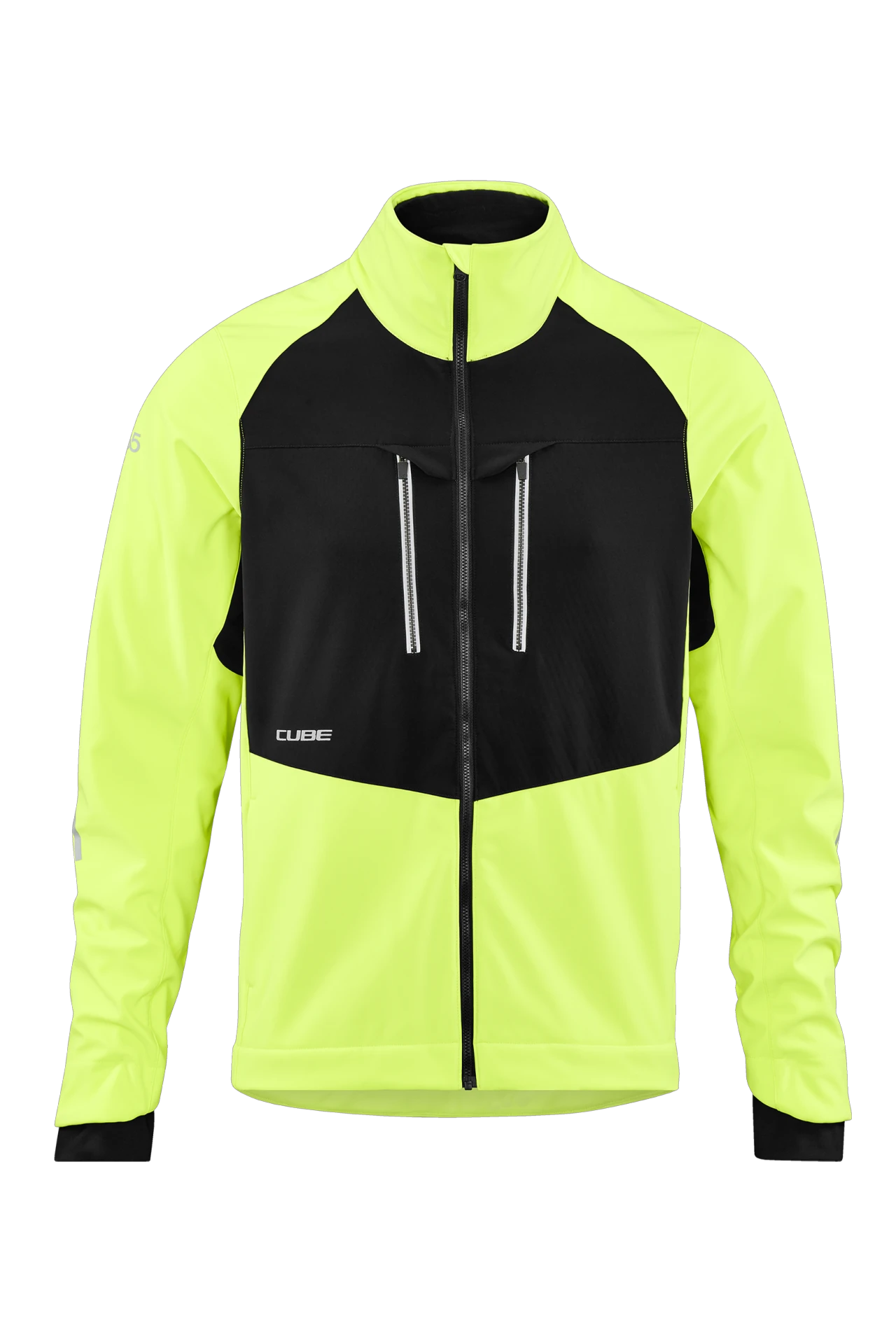 1. JACHETA CUBE BLACKLINE SOFTSHELL 365 SAFETY BLACK/NEON YELLOW M