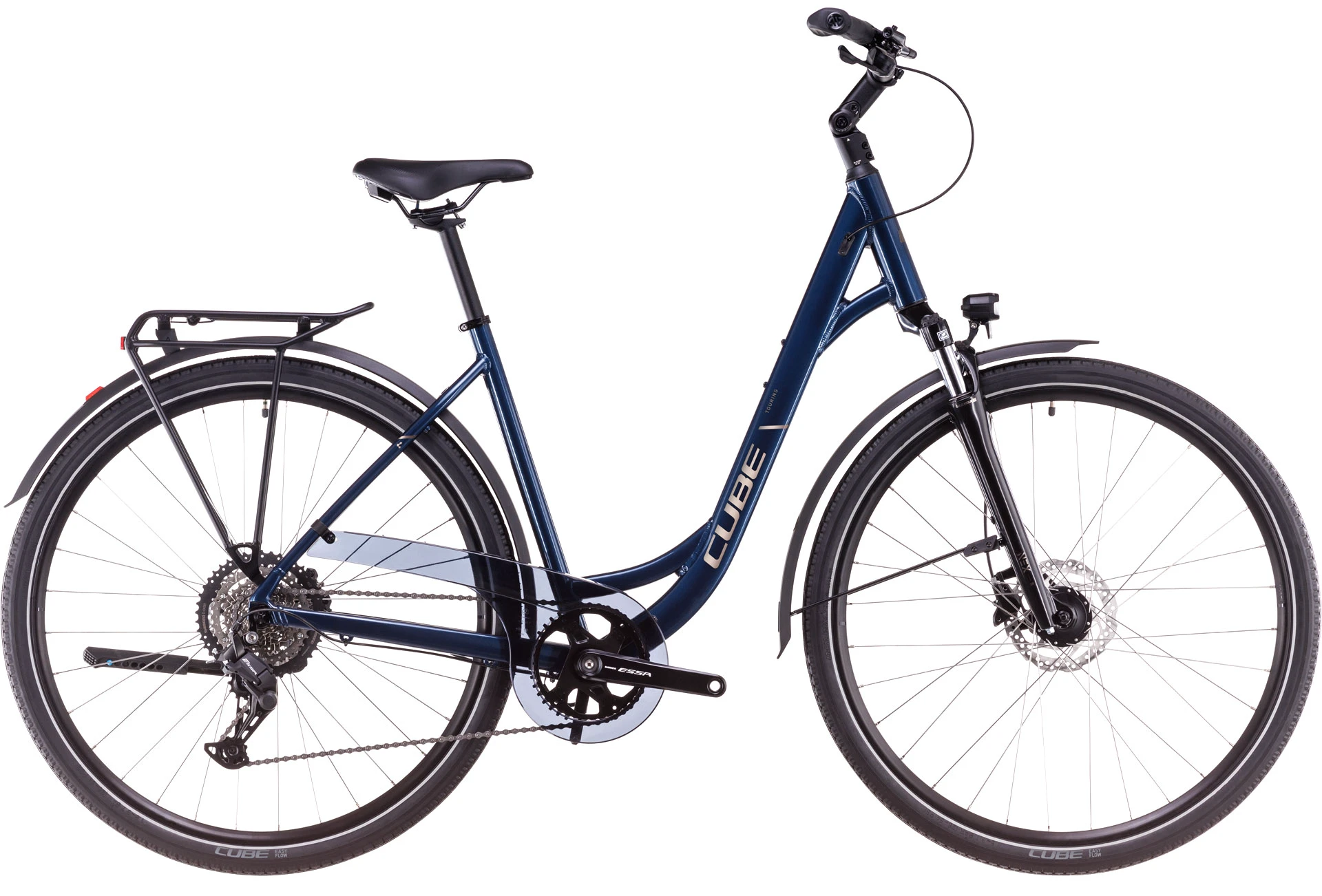 1. BICICLETA CUBE TOURING ONE EASY ENTRY DEEPSEA BLACKCHROME 2025 53 cm