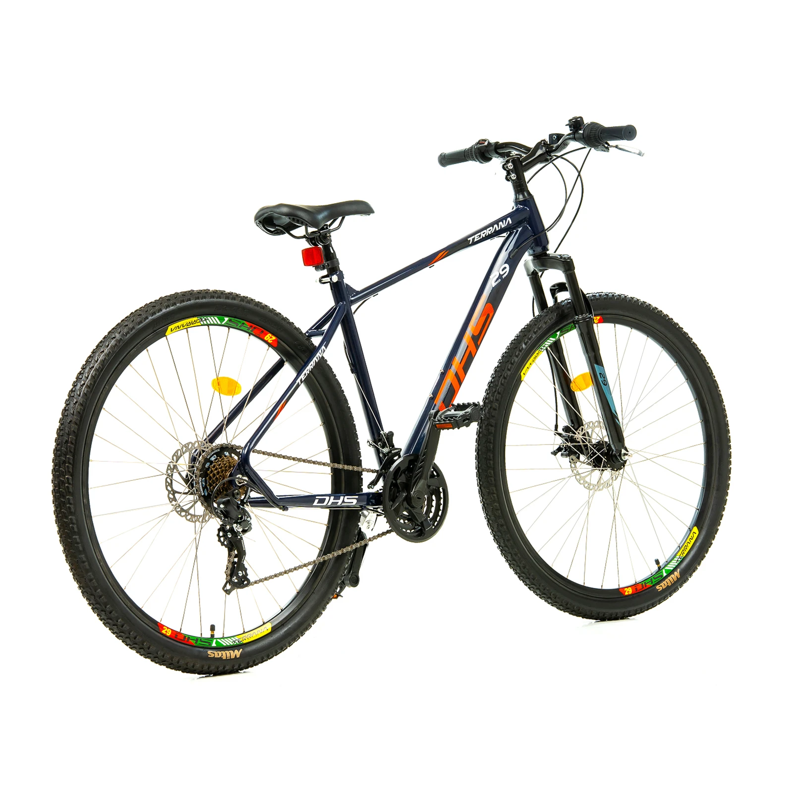 2. Bicicleta Mtb Dhs 2905 - 29 inch, M, Indigo-Rosu