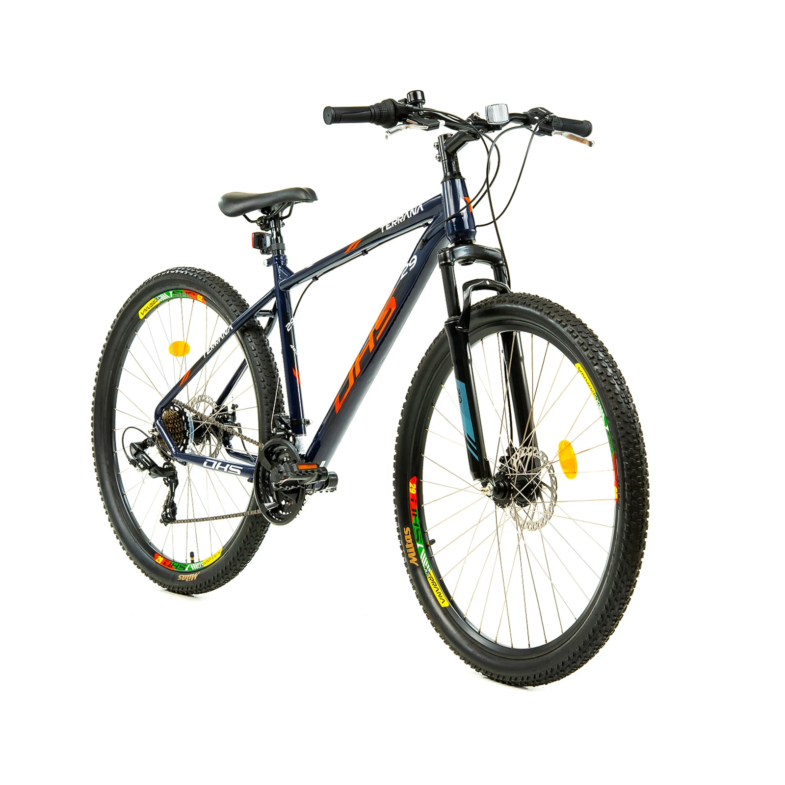 3. Bicicleta Mtb Dhs 2905 - 29 inch, M, Indigo-Rosu