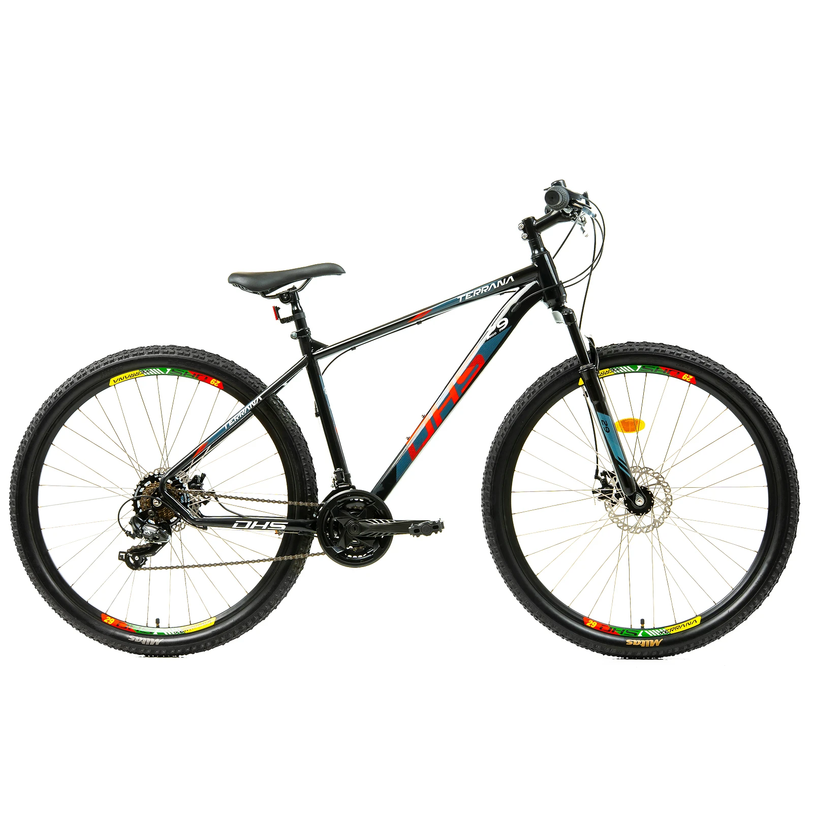 Bicicleta Mtb Dhs 2905 - 29 inch, M, Negru-Rosu - 121765