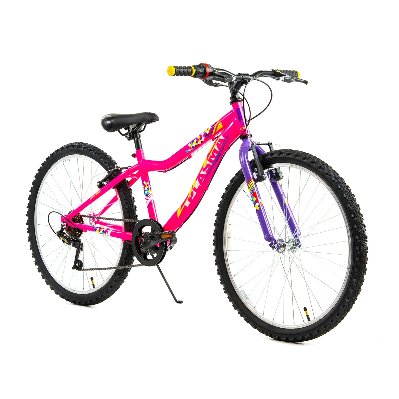 3. Bicicleta Copii DHS Plasma - 24 Inch, Roz