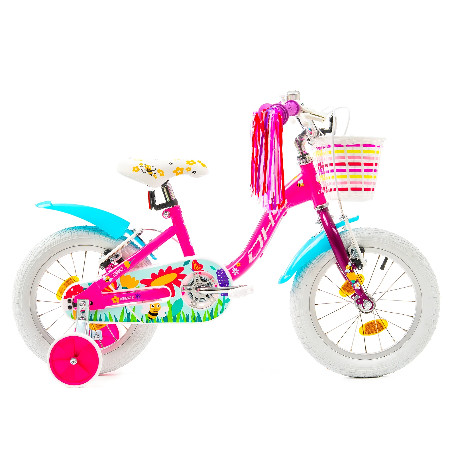 Bicicleta Copii DHS Summer - 14 Inch, Roz - 121439