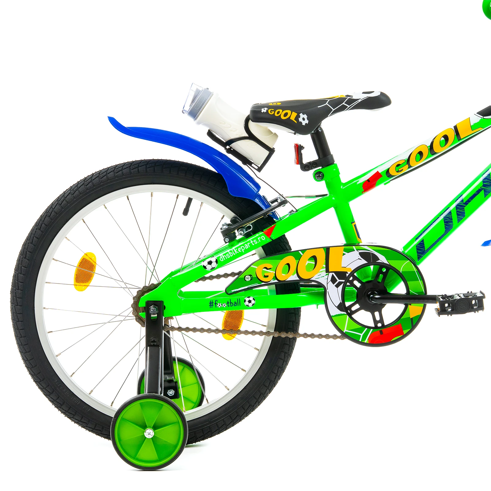 5. Bicicleta Copii DHS Football - 20 Inch, Verde