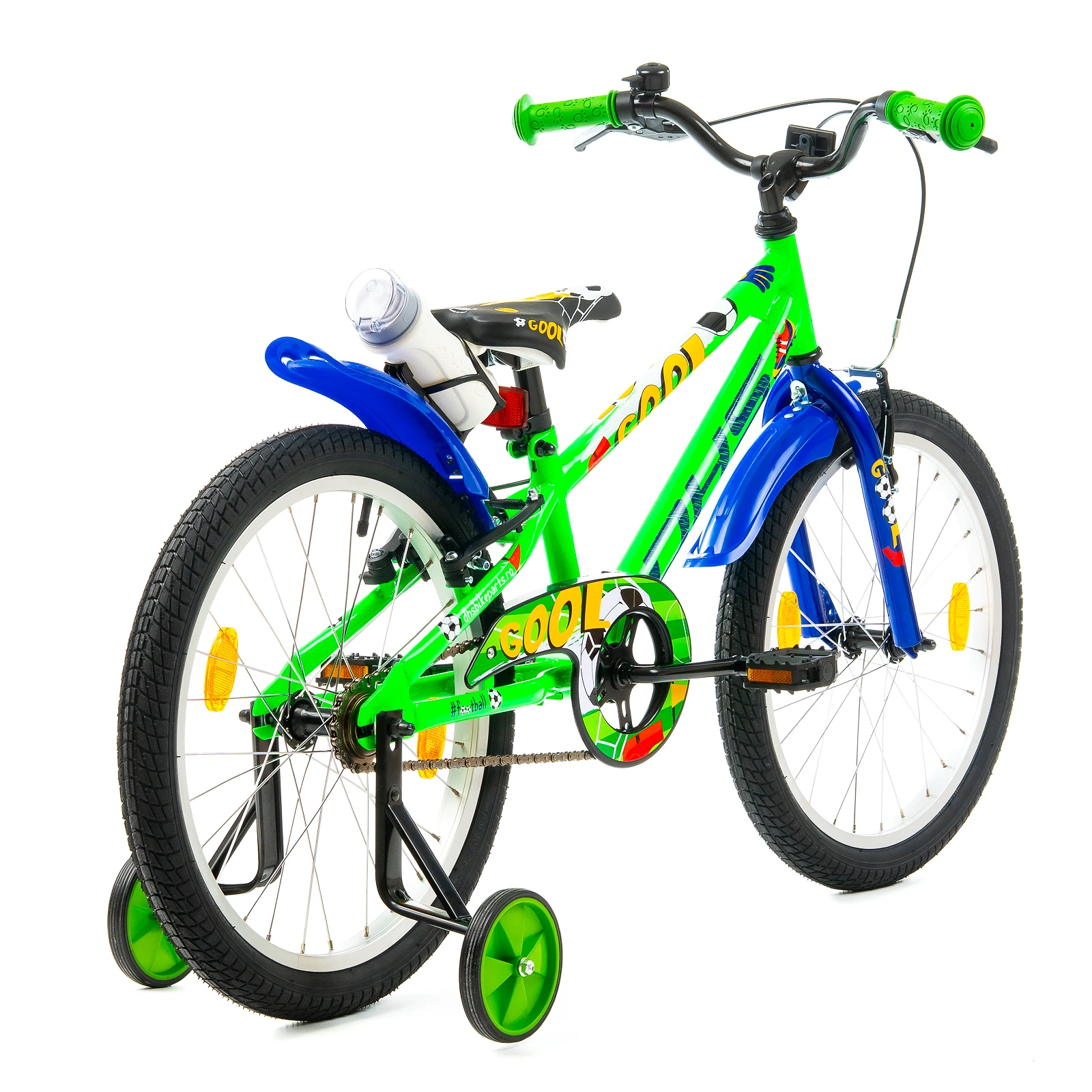 2. Bicicleta Copii DHS Football - 20 Inch, Verde