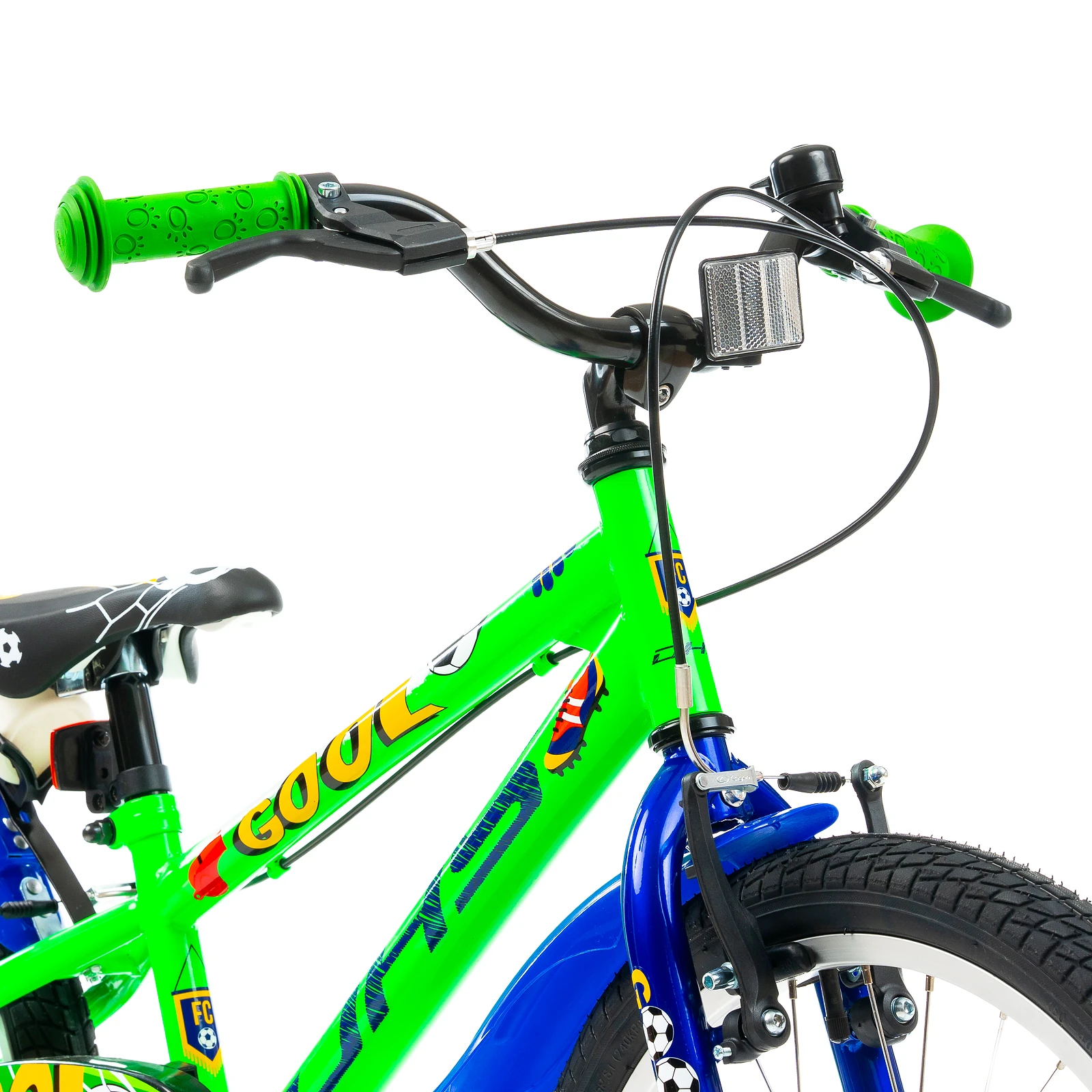 9. Bicicleta Copii DHS Football - 20 Inch, Verde