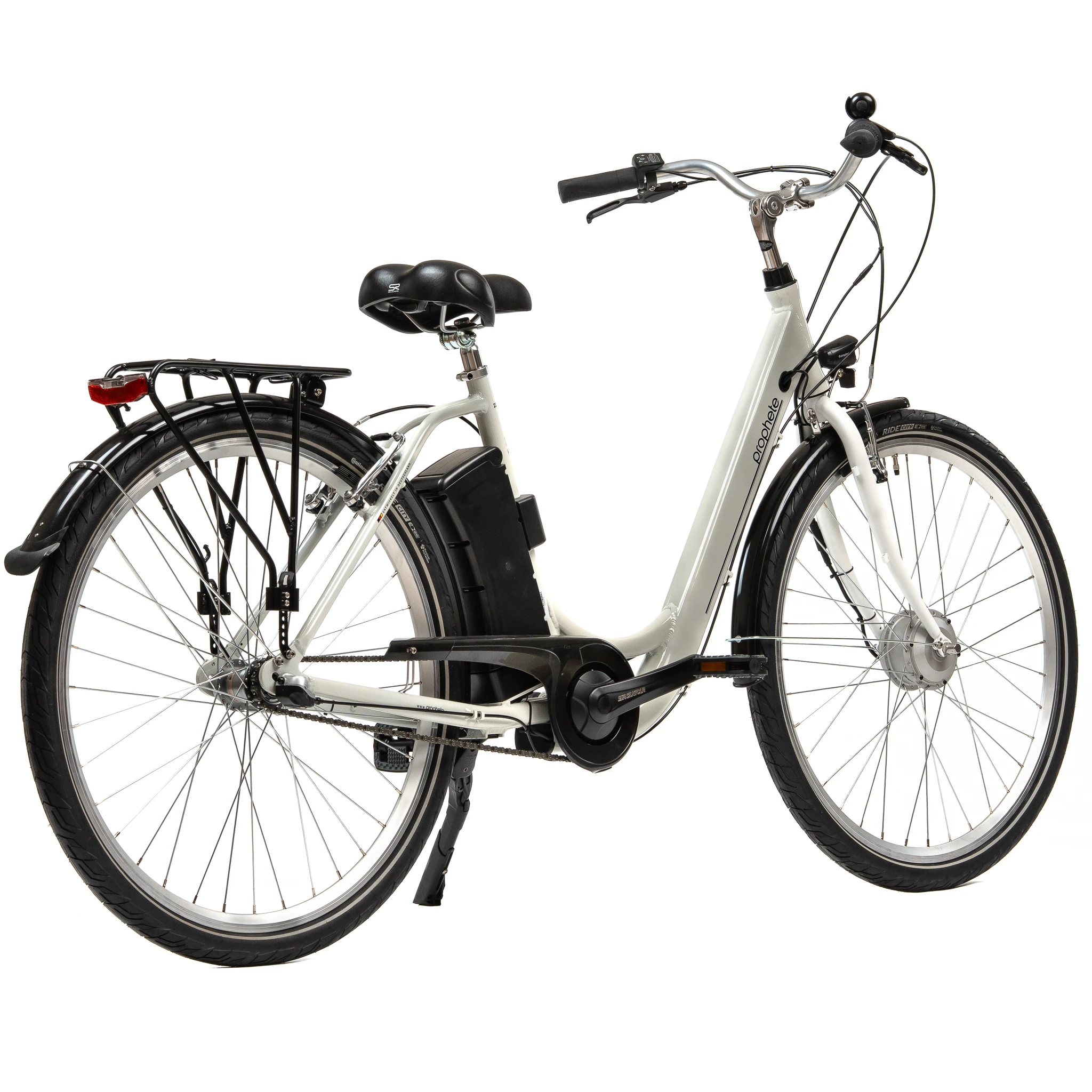 3. Bicicleta Electrica Prophete 52421 - 28 Inch, M, Alb