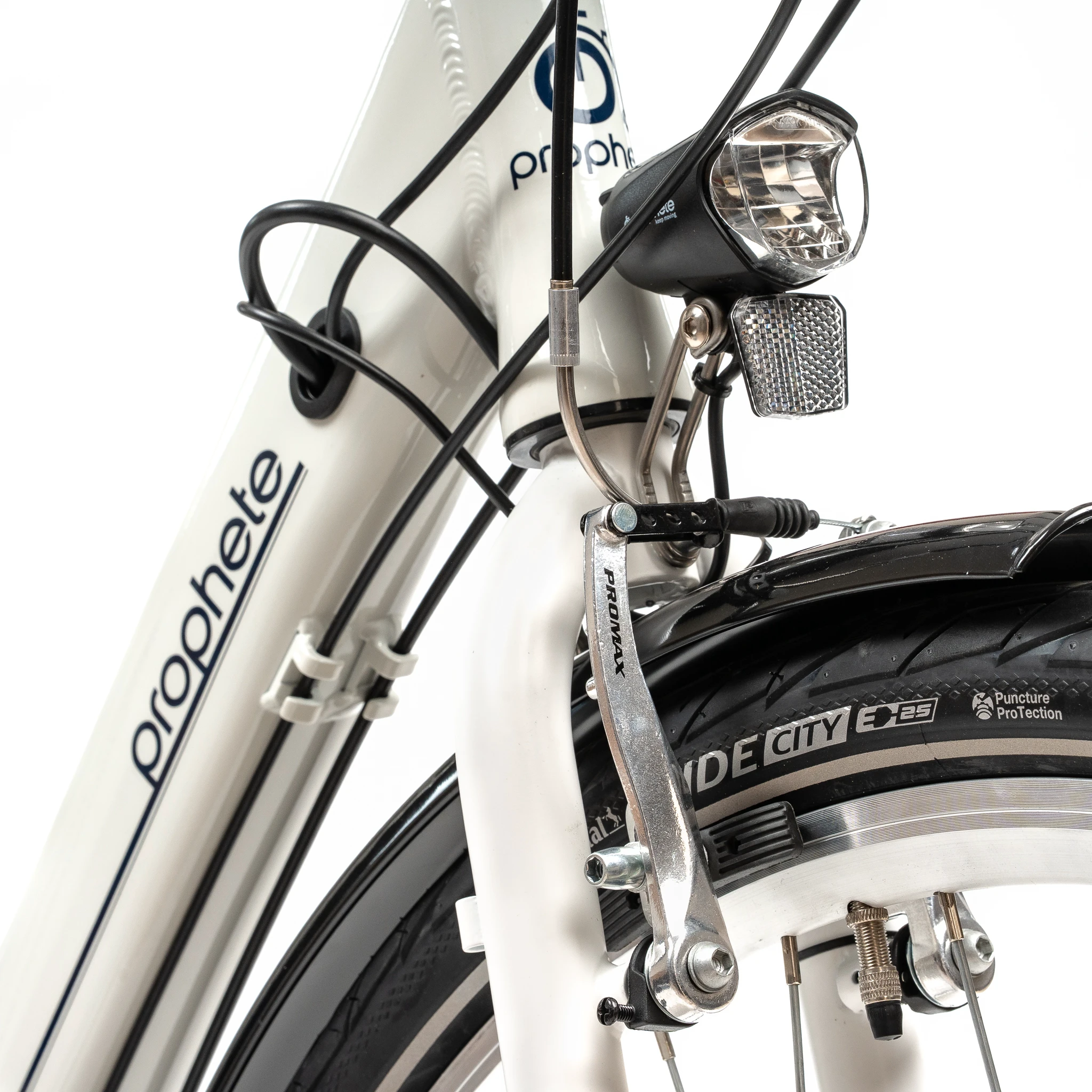 6. Bicicleta Electrica Prophete 52421 - 28 Inch, M, Alb