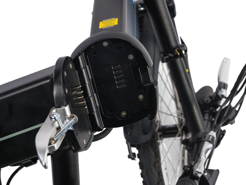 4. Bicicleta Electrica Pliabila Devron 20201 - 20 inch, S, Negru