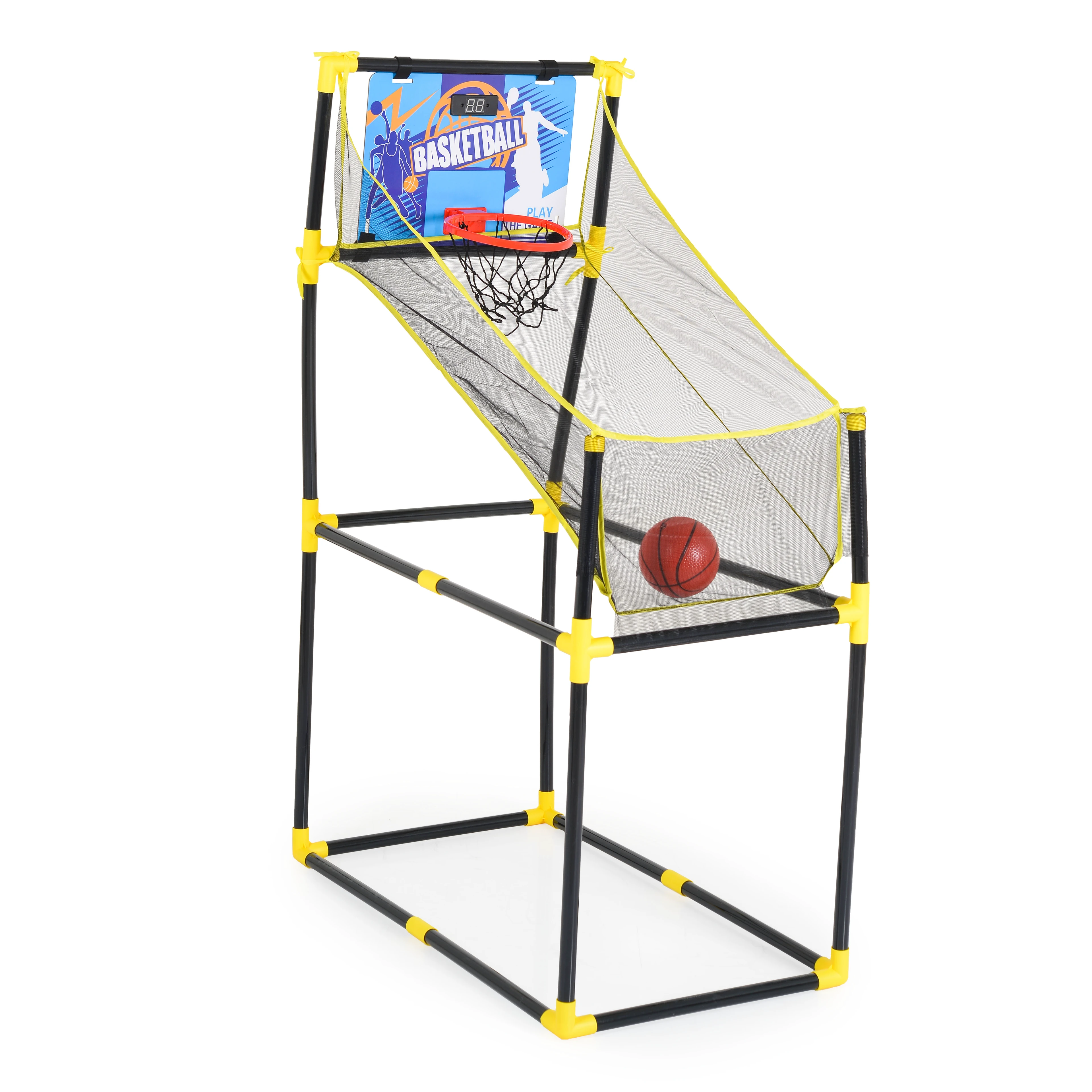 1. Cos de baschet cu tabel electronic de marcat si minge