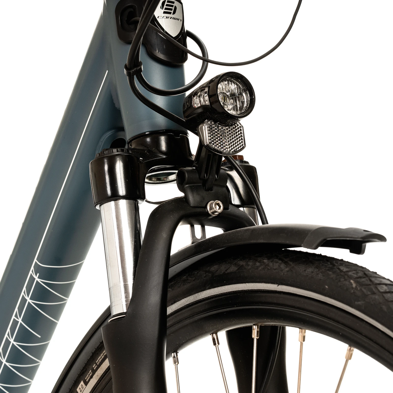 13. Bicicleta Electrica Corwin 28428 - 28 Inch, XL, Albastru