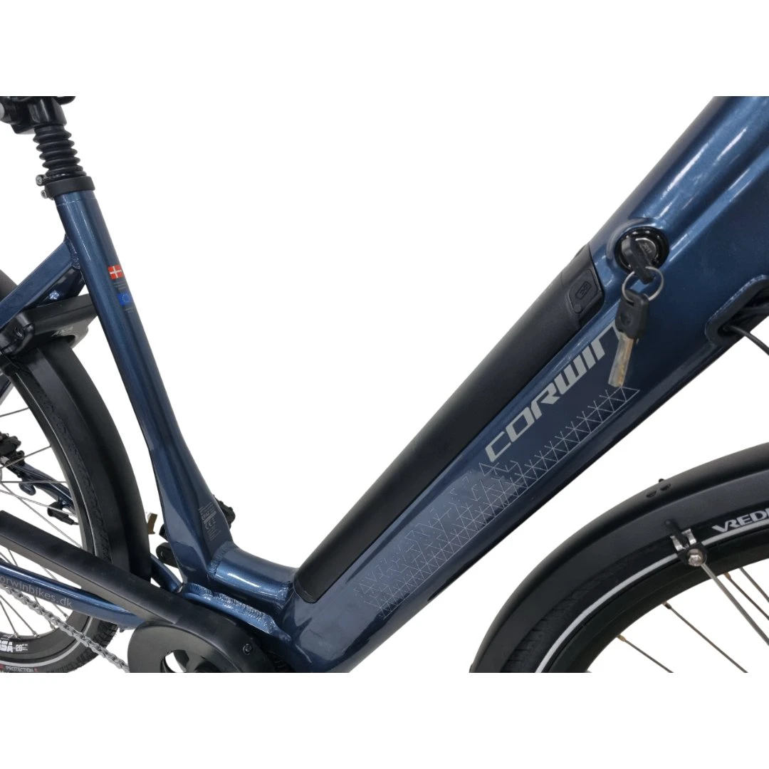 4. Bicicleta Electrica Corwin 28426 - 28 Inch, motor central, XL, Albastru