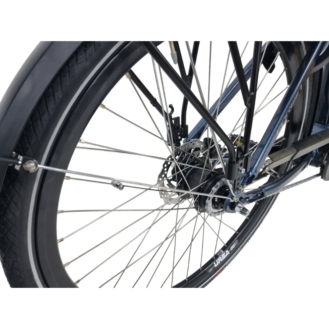 5. Bicicleta Electrica Corwin 28426 - 28 Inch, motor central, XL, Albastru