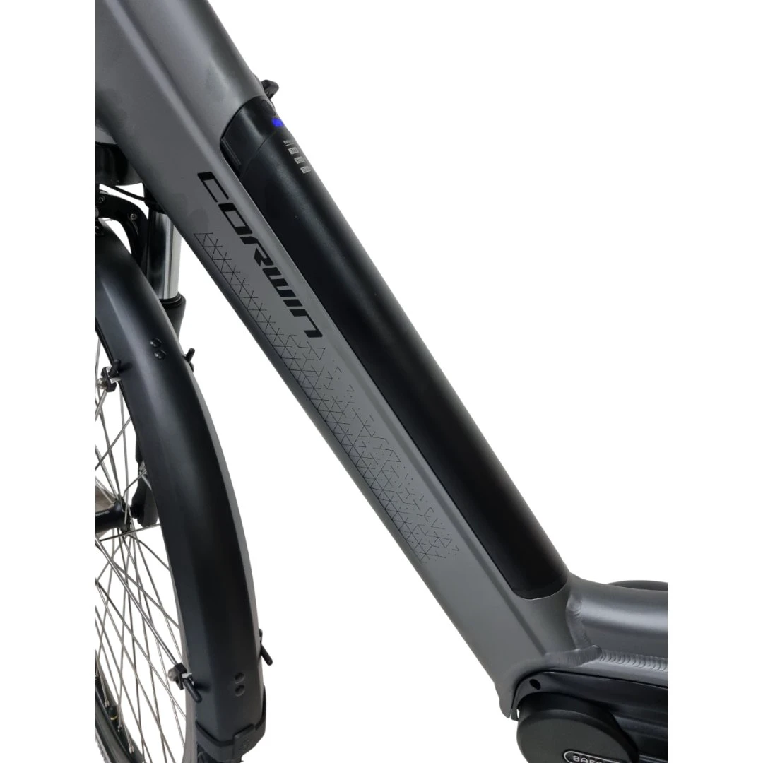 4. Bicicleta Electrica Corwin 28426 - 28 Inch, motor central, L, Gri