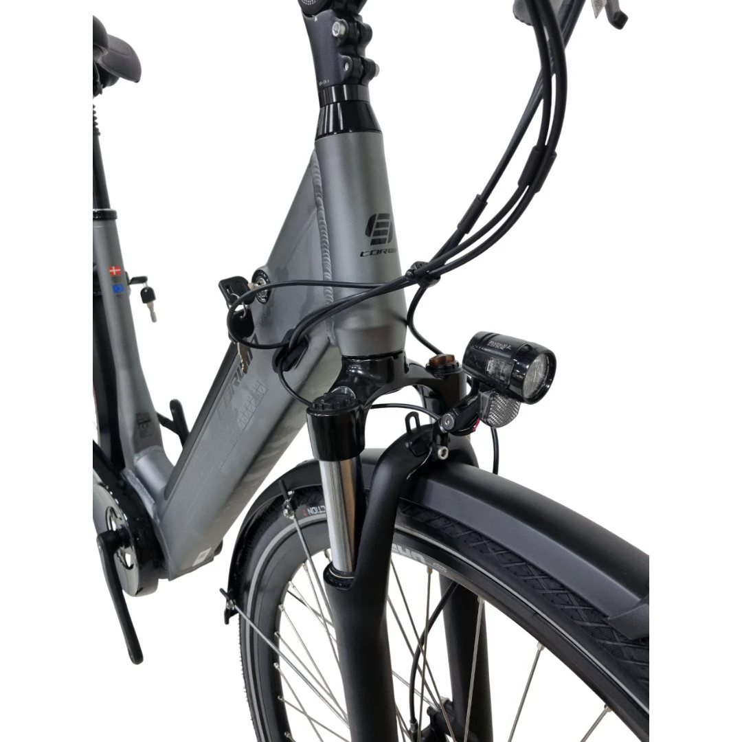 3. Bicicleta Electrica Corwin 28426 - 28 Inch, motor central, L, Gri