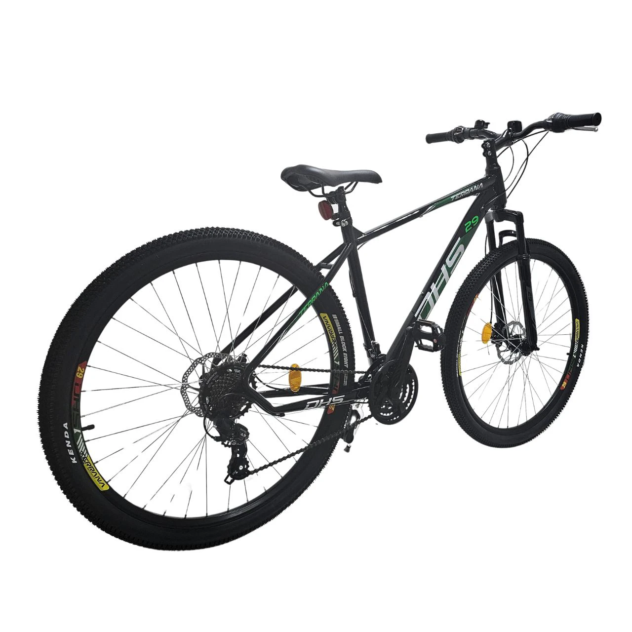 3. Bicicleta Mtb Dhs 2905 - 29 inch, M, Negru-Verde