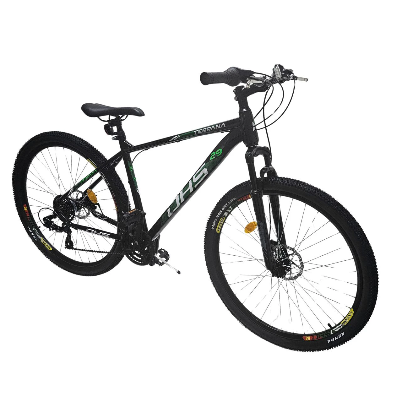 2. Bicicleta Mtb Dhs 2905 - 29 inch, M, Negru-Verde