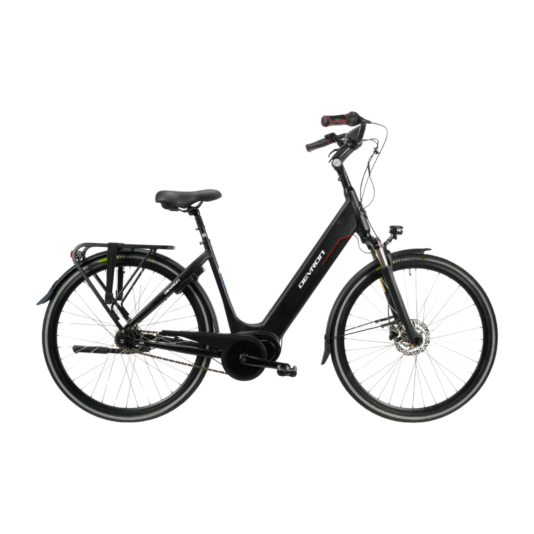 1. Bicicleta electrica Devron 28426AC - 28 inch, M, Negru