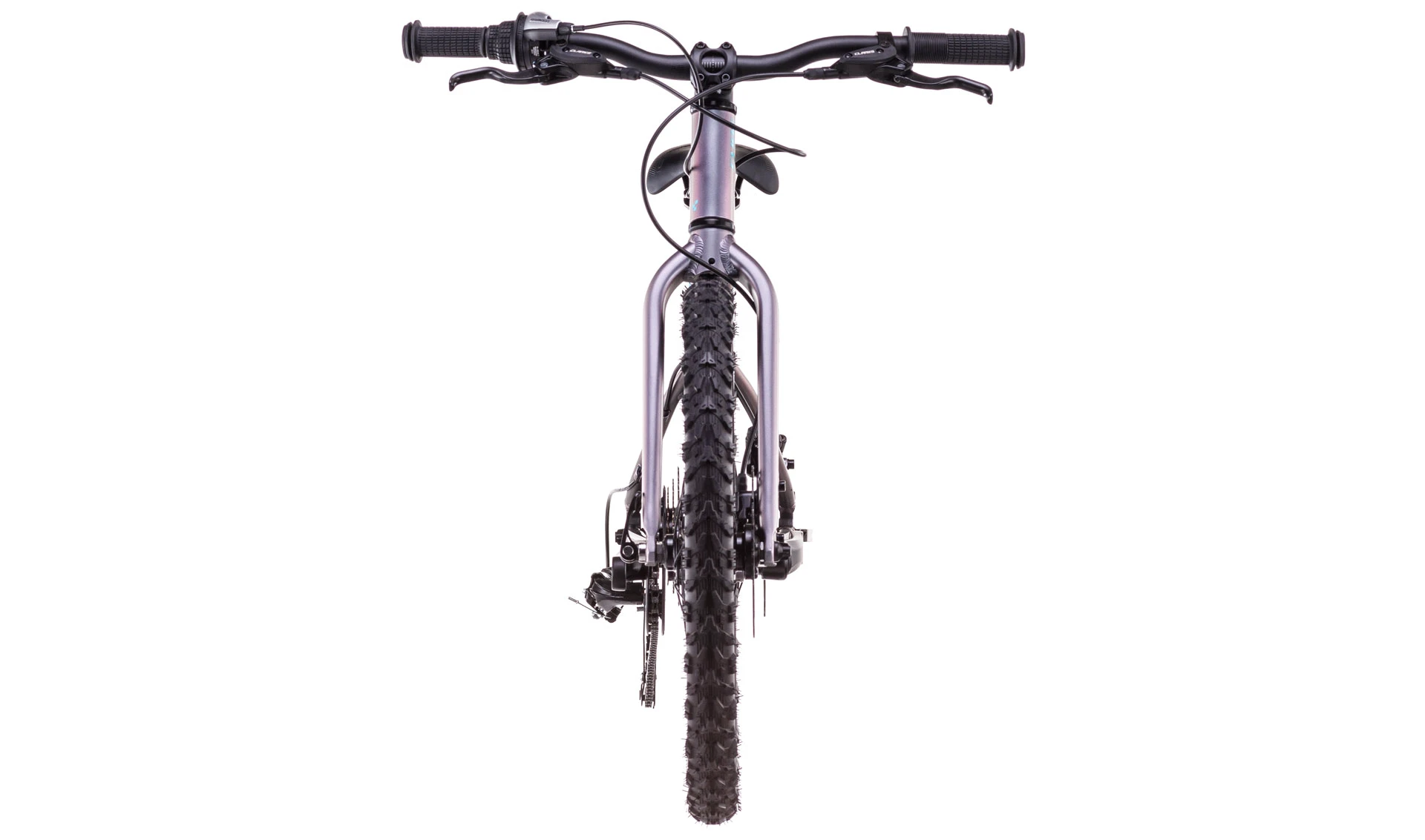 3. Bicicleta Copii Cube Acid 200 Disc Galactic Cyan 2026 - 20 inch, Violet-Albastru