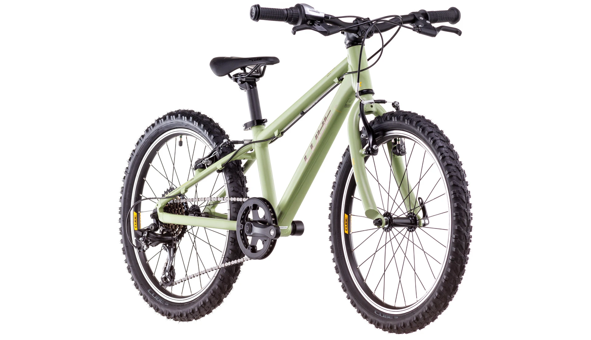 2. Bicicleta Copii Cube Acid 200 Lightolive Orange 2026 - 20 inch, Verde-Portocaliu