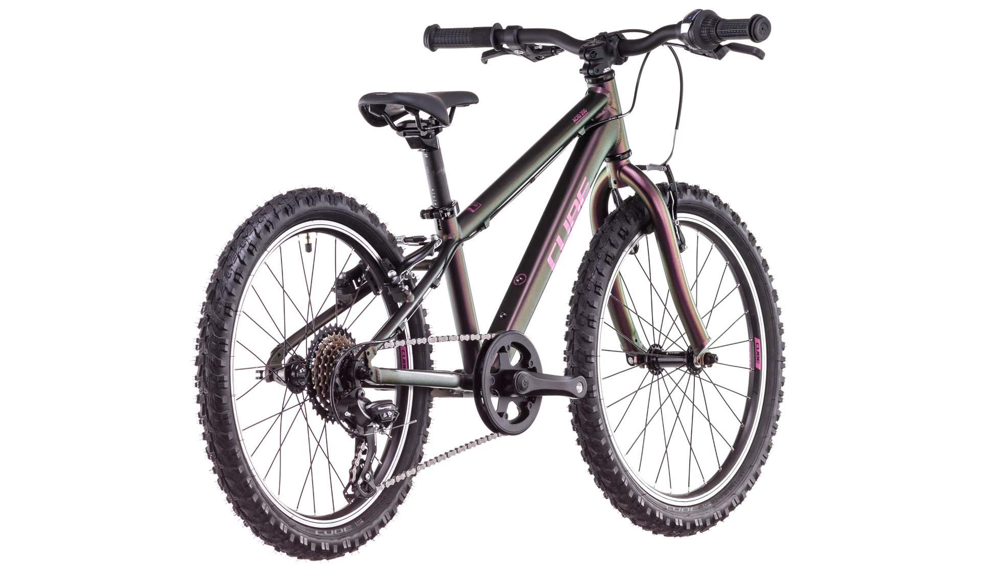 7. Bicicleta Copii Cube Acid 200 Molotov Pink 2026 - 16 inch, Violet-Roz
