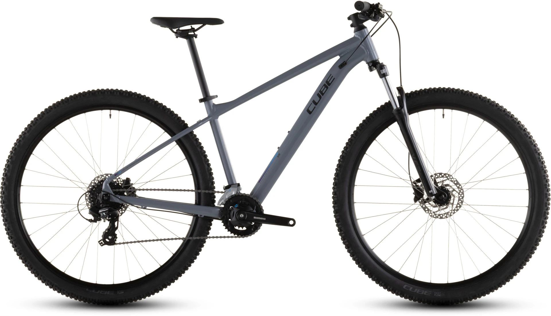 1. Bicicleta Mtb Cube Aim One Smoke Black 2026 - 27.5 Inch, S, Gri
