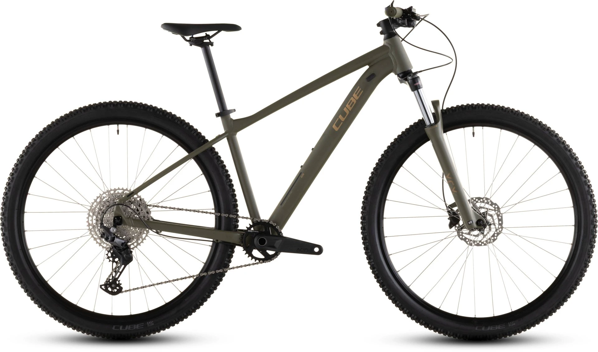 1. Bicicleta Mtb Cube Aim Slx Dustyolive Gold 2026 - 29 Inch, M, Verde