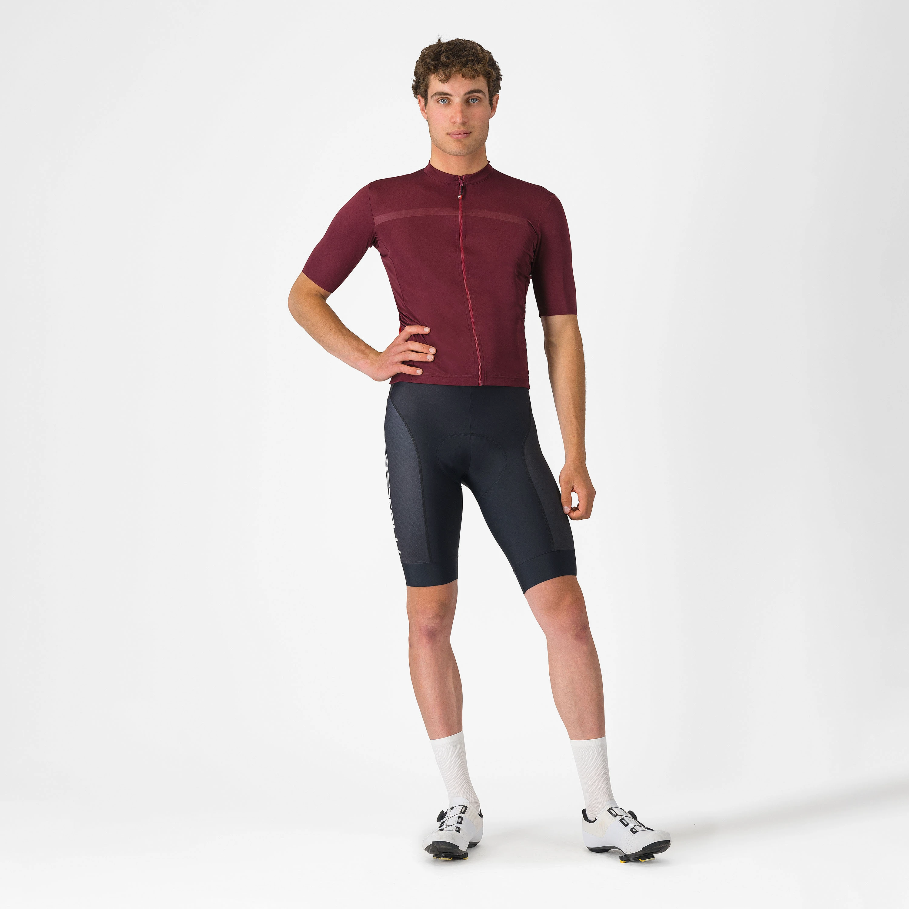 7. Castelli - pantaloni ciclism scurti cu bretele - Competizione 2 Kit Bibshort - 15-35 gr C - negru