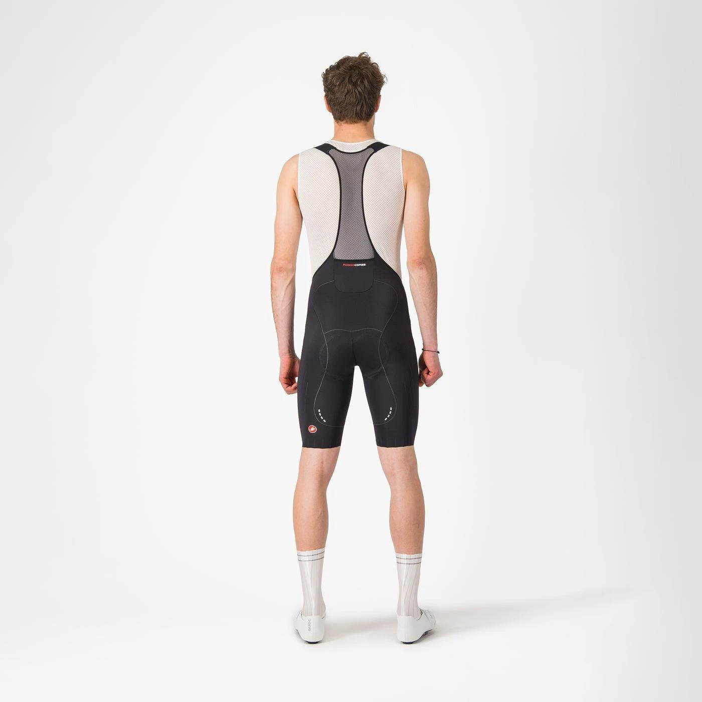 8. Castelli - pantaloni ciclism scurti cu bretele - Free Aero Race S Bibshort - negru