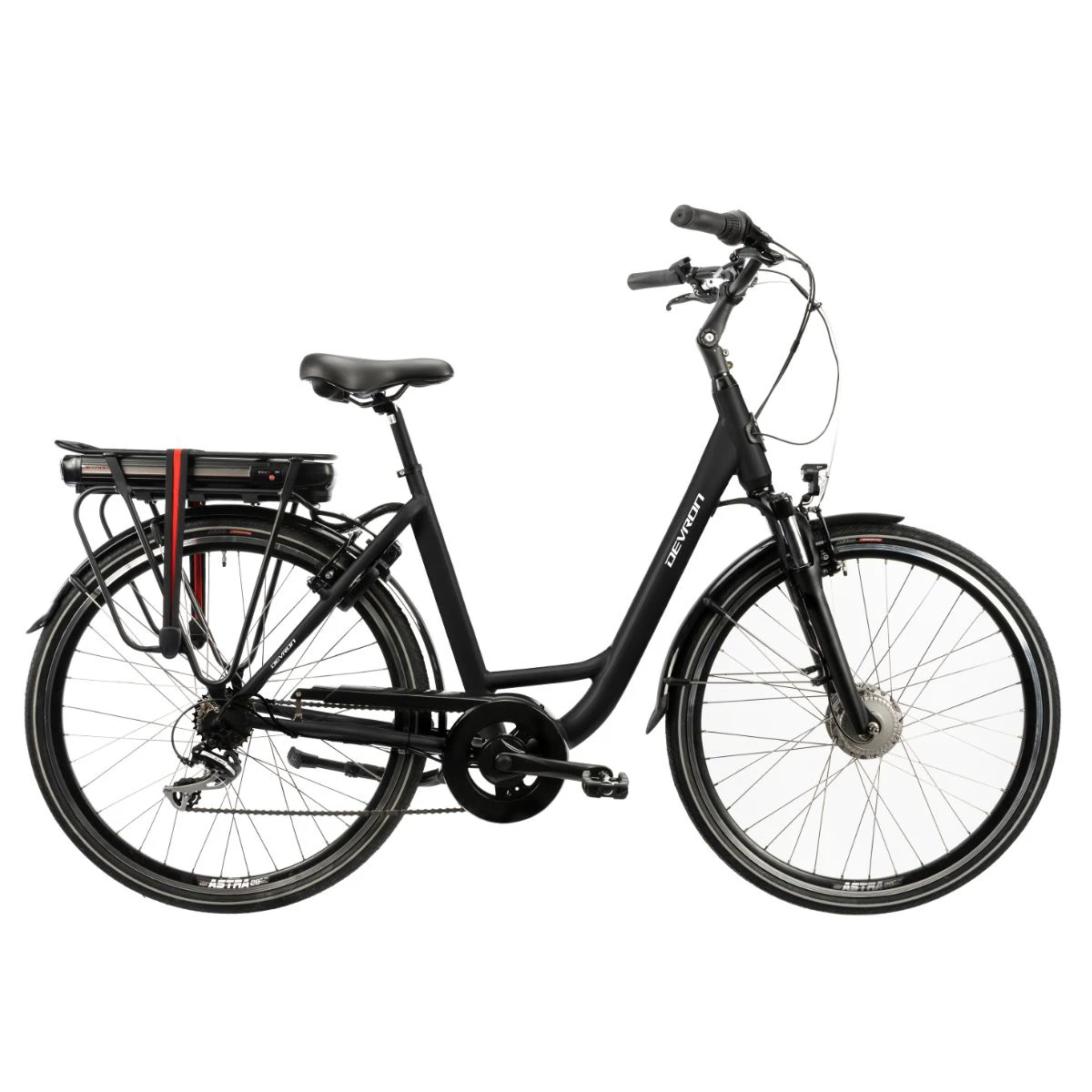 1. Bicicleta electrica Devron 28220 - 28 inch, M, Negru