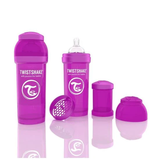 1. Biberon Anticolici Twistshake 260 Ml - Violet