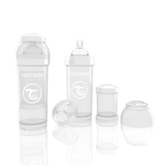 1. Biberon Anticolici Twistshake 260 Ml - Alb