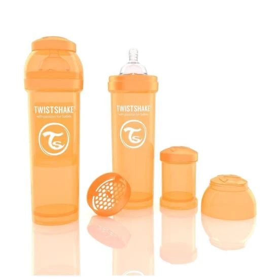 1. Biberon Anticolici Twistshake 330 Ml - Portocaliu