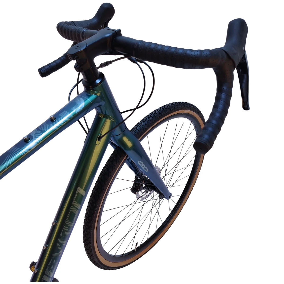6. Bicicleta Gravel Devron 1.0 - 28 inch, L, Verde