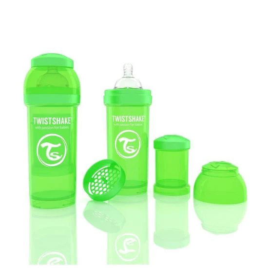 1. Biberon Twistshake Anti-Colici - 260 Ml - Verde
