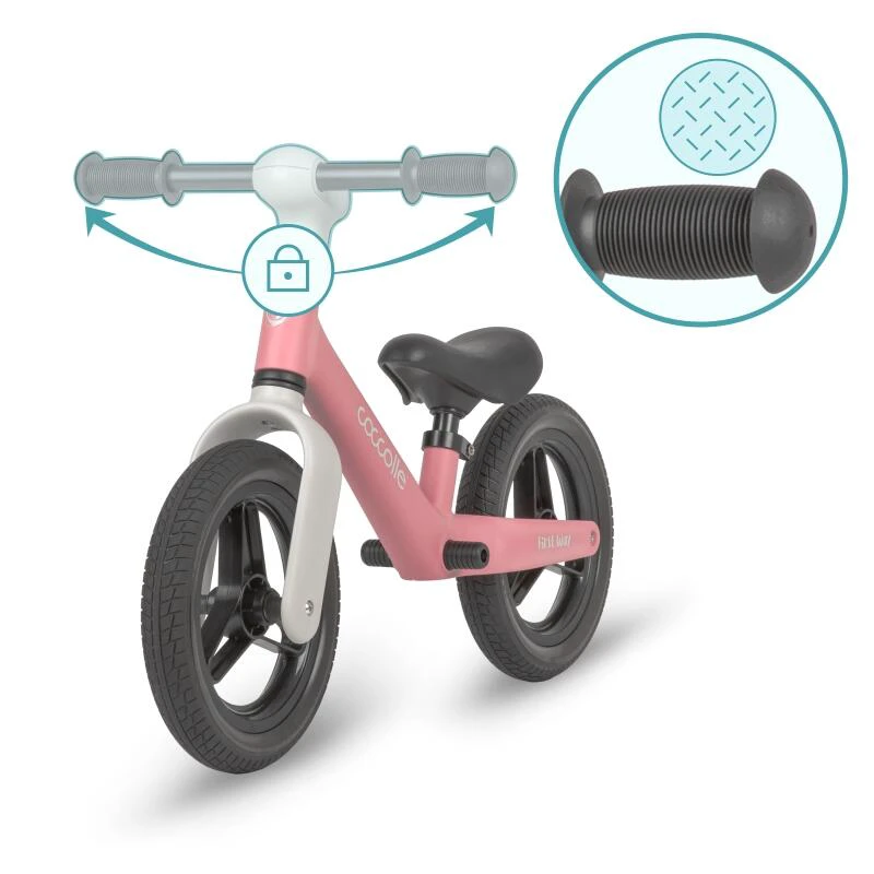 9. Bicicleta fara pedale Coccolle First Way, Blush Pink