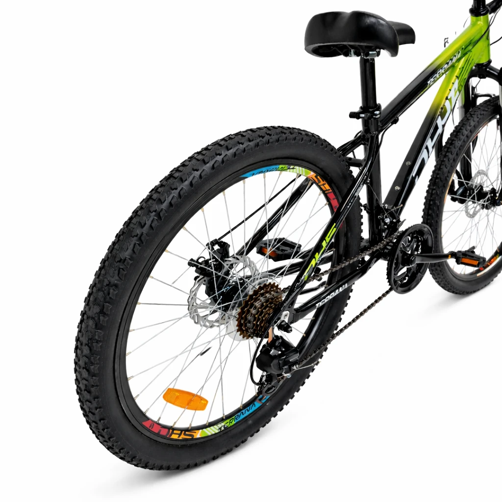 4. Bicicleta Copii Dhs Terrana 2423, model 2026 - 24 Inch, Verde-Negru