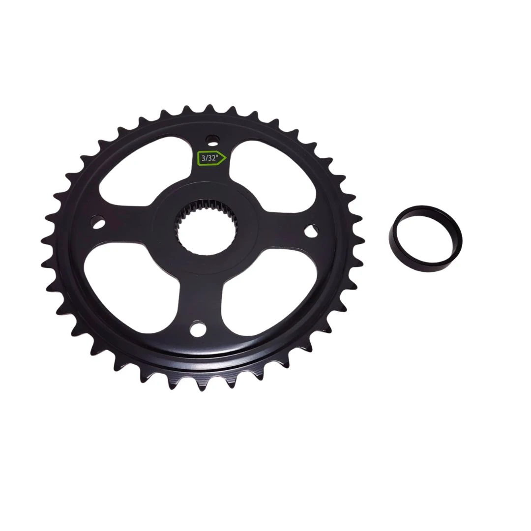 1. Foaie bicicleta oras CW B1 A1, 38T, 1/2”x3/32”, motor central