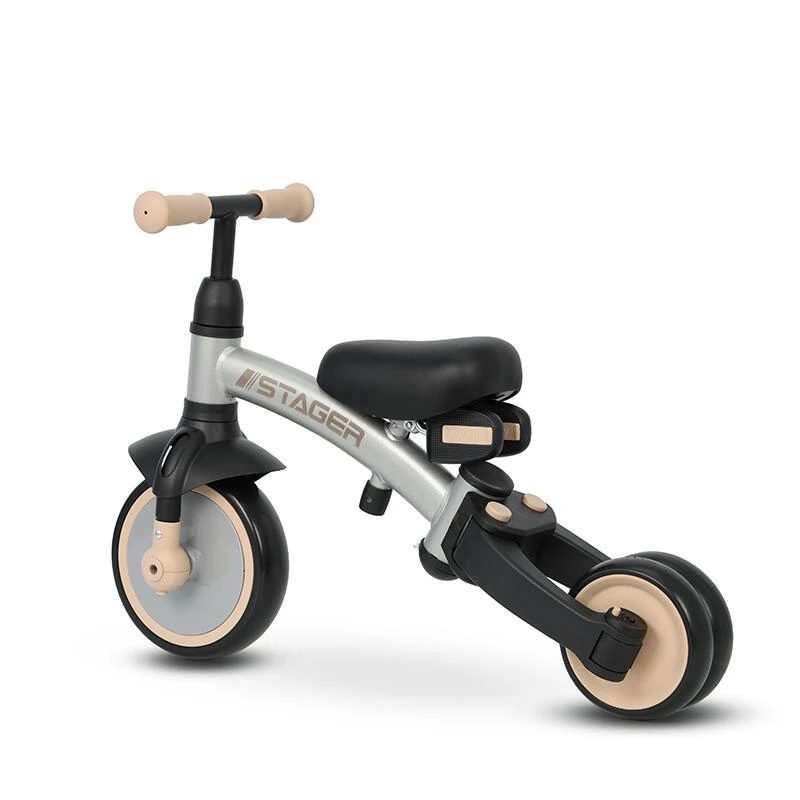 8. Tricicleta evolutiva pliabila Qplay STAGER Argintiu