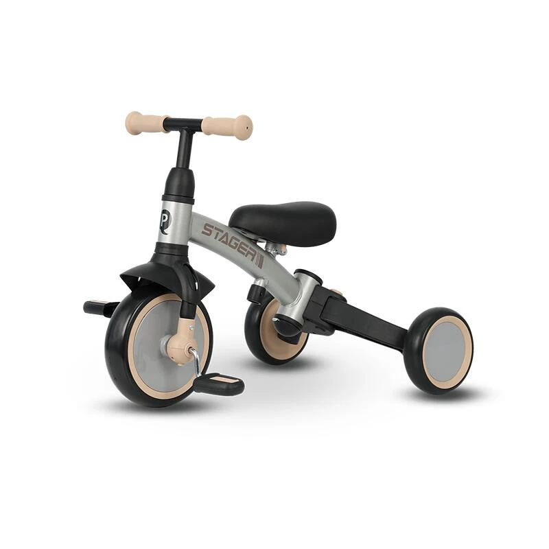 3. Tricicleta evolutiva pliabila Qplay STAGER Argintiu