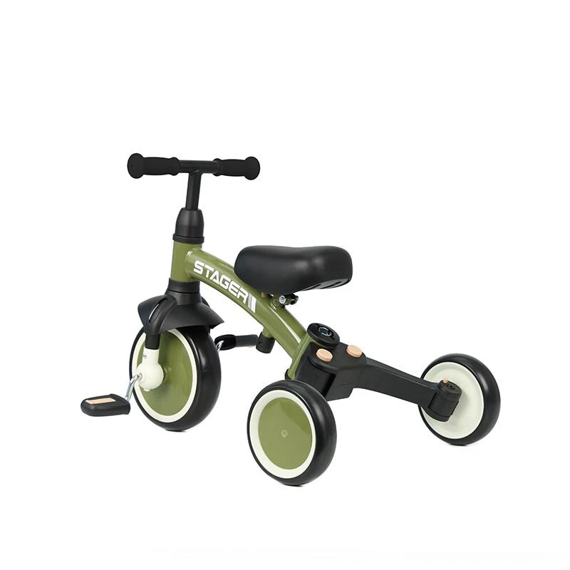 3. Tricicleta evolutiva pliabila Qplay STAGER Verde