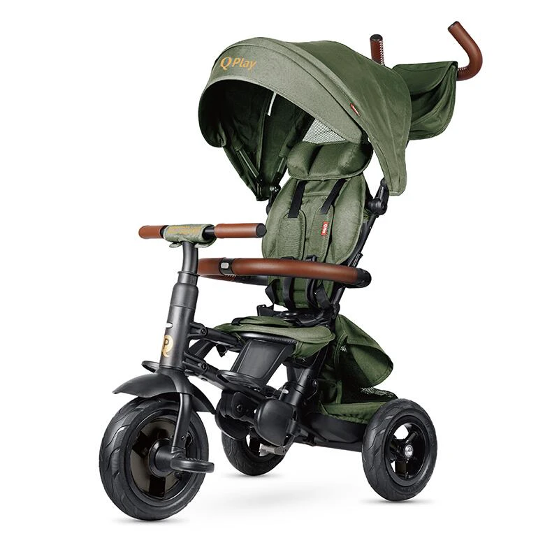 2. Tricicleta pliabila Qplay Rito Deluxe Verde-Maslina