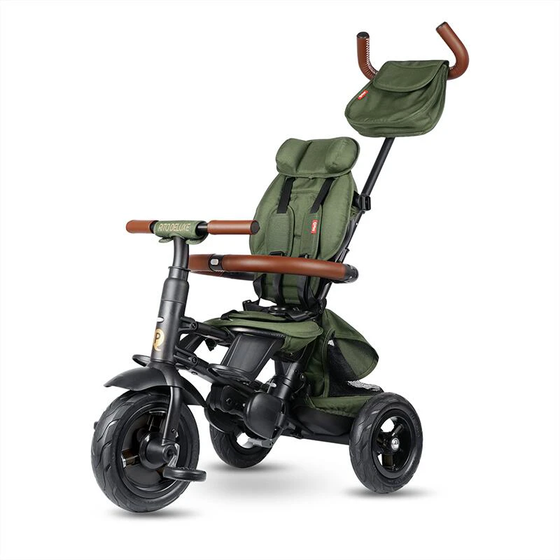 3. Tricicleta pliabila Qplay Rito Deluxe Verde-Maslina