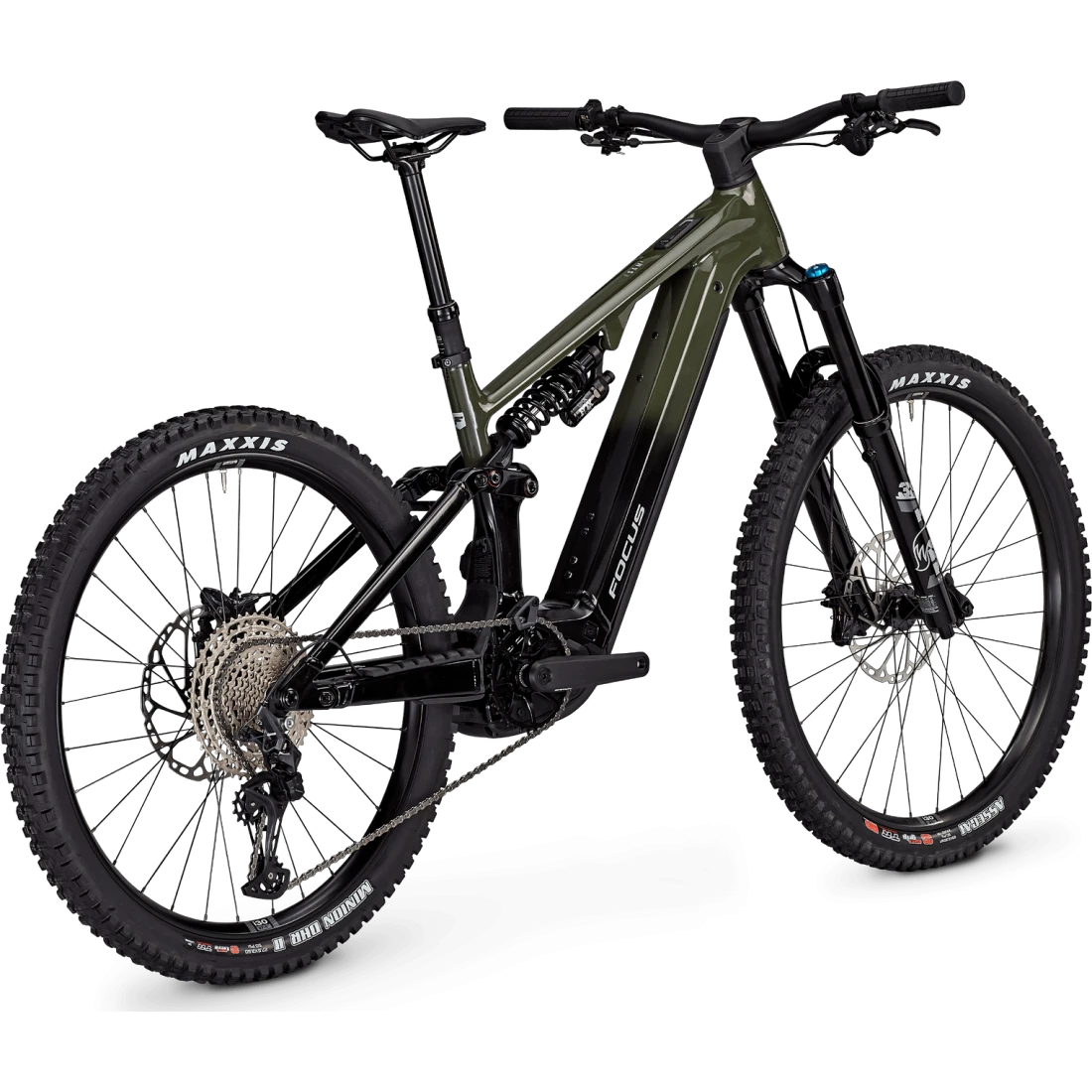 2. Bicicleta Electrica Focus Sam 2 6.8 29 600Wh Urban Green / Magic Black - M(42cm)