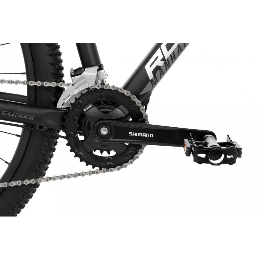4. Bicicleta Rock Machine Manhattan 90-29 29 Matte Black 17.0 - (M)
