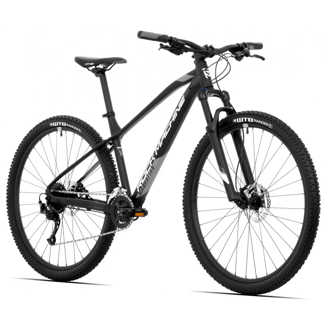 3. Bicicleta Rock Machine Manhattan 90-29 29 Matte Black 17.0 - (M)