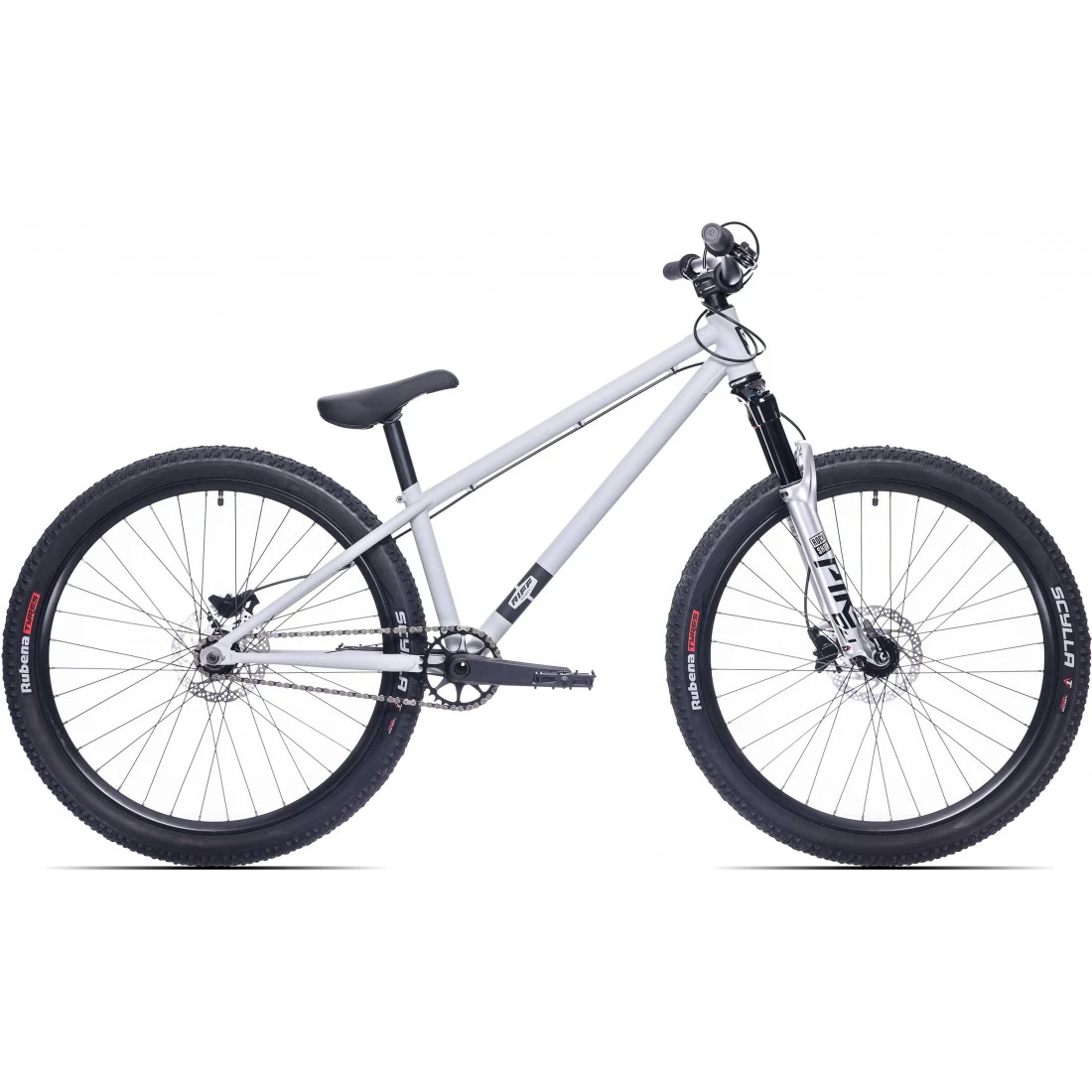 1. Bicicleta Rock Machine Riff 70s 26 Matte Grey