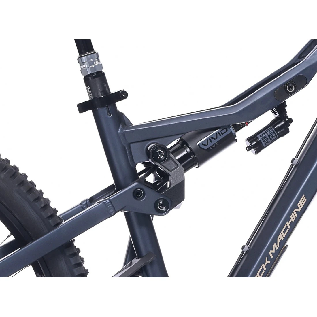 2. Bicicleta Rock Machine Whizz FS II 90 AXS 27.5/29 Matte Deep Ocean Blue 16.0 - (M)