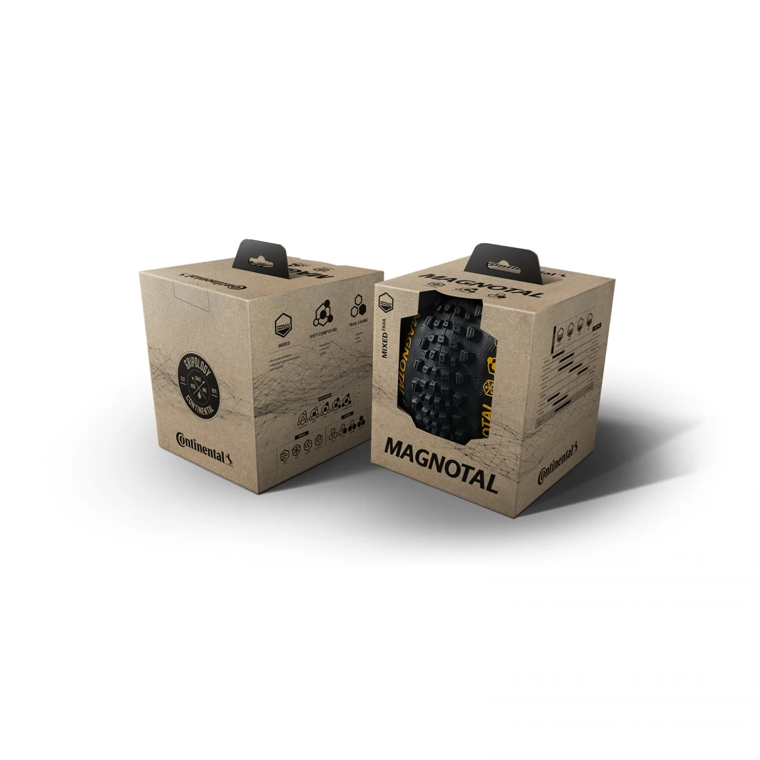 4. Anvelopa pliabila Continental Magnotal Trail Grip 60-584 (27.5 X 2.40) Grip comp, Tubeless Ready, black/black